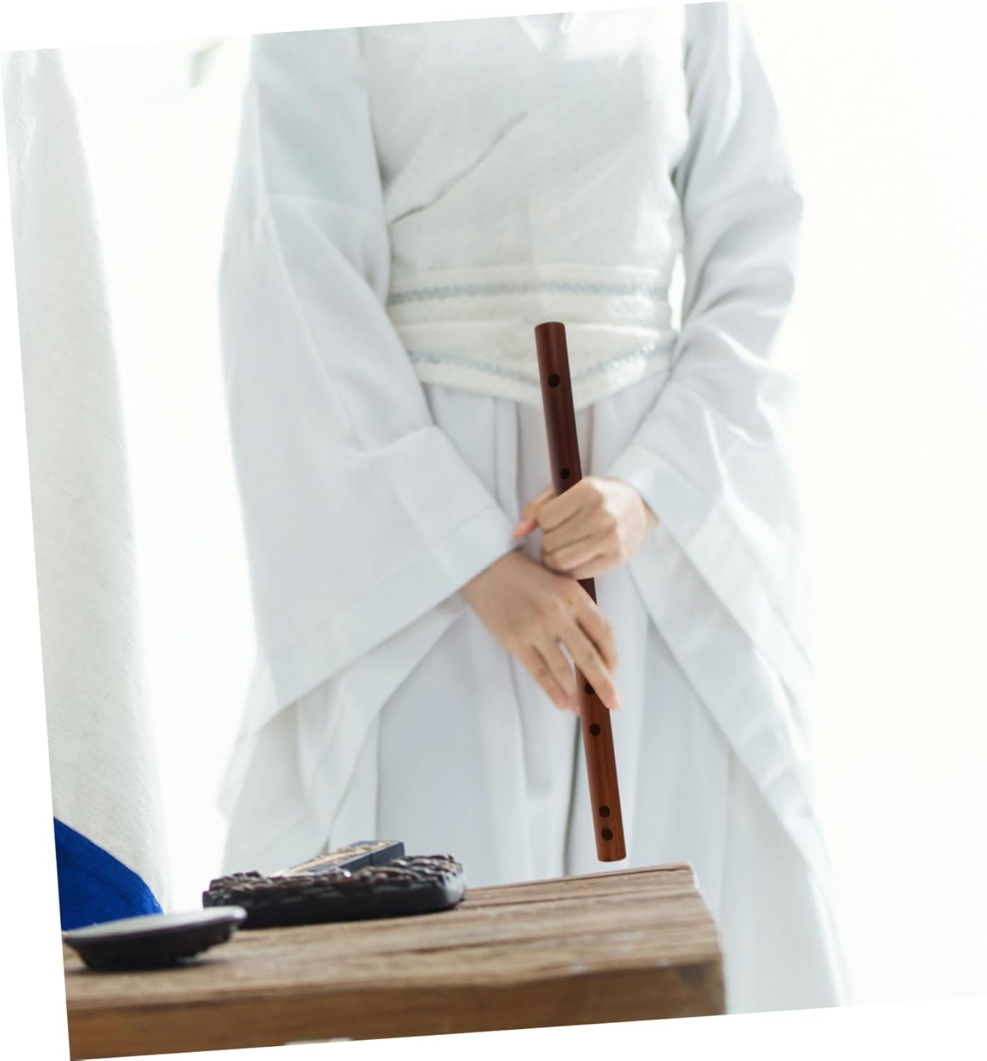 JEWEDECO Bamboo Flute for Adults Beginner Starter Traditional Small Piccolo Chinese Musical Instrument Woodwind Instrument Bansuri