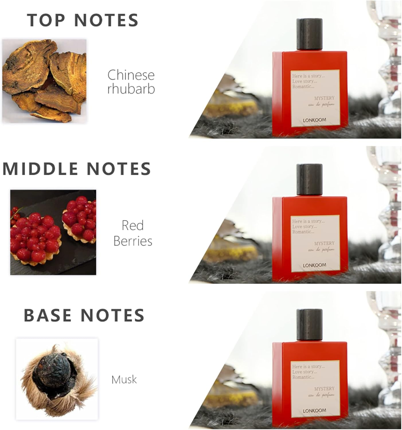 Lonkoom Mystery - Red for Men 3.4 Oz EDP Spray image number 4