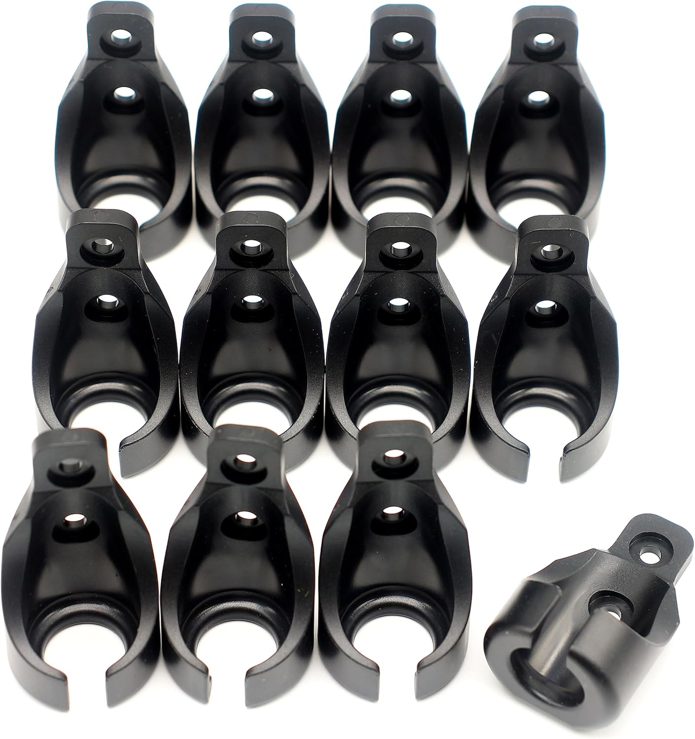 Bungee Kit for Roller Shade Parts Replacement Sun Shades Blackout Roller up Blinds Tie down (Black, 12 Circle Receiver) image number 4