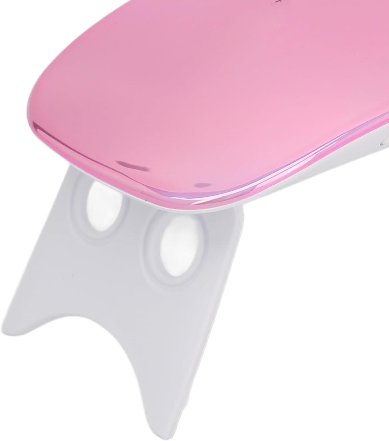 Nail Light, 6W 6 Light Chips Timing Function Nail Lamp for Manicure for Salon (Colorful Pink) image number 5