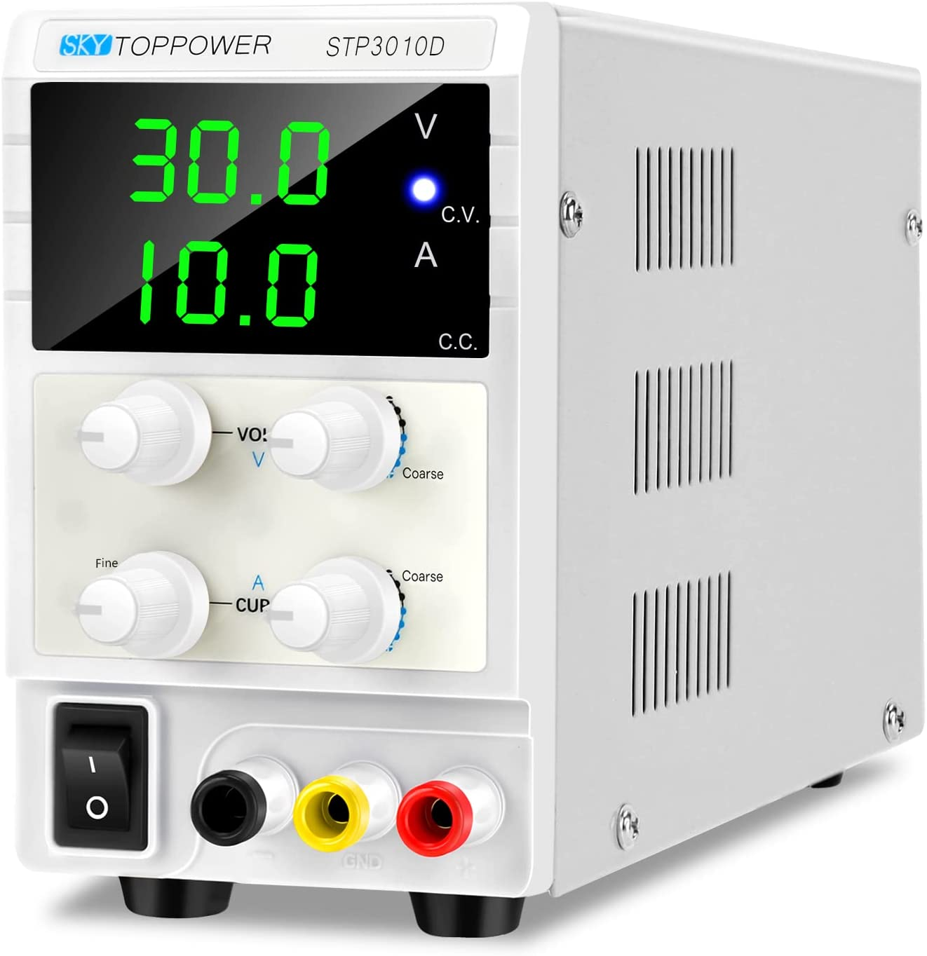 DC Power Supply,30V 10A Variable Bench Lab Power Supply Switching 3-Digital Display Single-Output 220V, with Alligator Leads, AU Power Cord,Repairing Phones, Electronics,Diy,Test image number 6