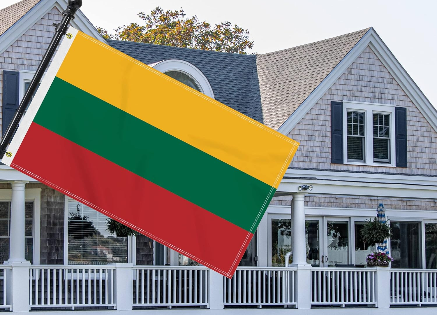 Large 3&times;5 FT Lithuania Flag, Big 75D Lithuanians National Outdoor Banner,Decorgarden with Brass Gromment image number 2