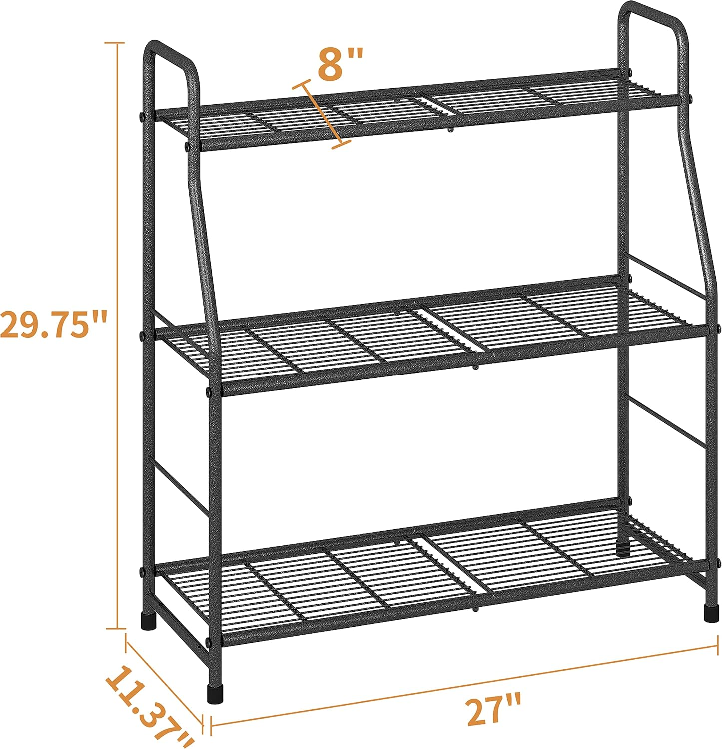 Simple Trending Plant Stand Outdoor Indoor 3 Tier Metal Waterproof Plant Shelf for Living Room Balcony Garden image number 6