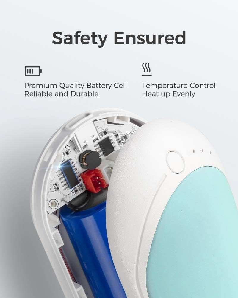 OCOOPA Hand Warmers Rechargeable, 1 Pack 5200Mah Electric Portable Pocket Heater, Heat Therapy Great for Raynauds, Hunting, Golf, Camping, Women Mens Gifts