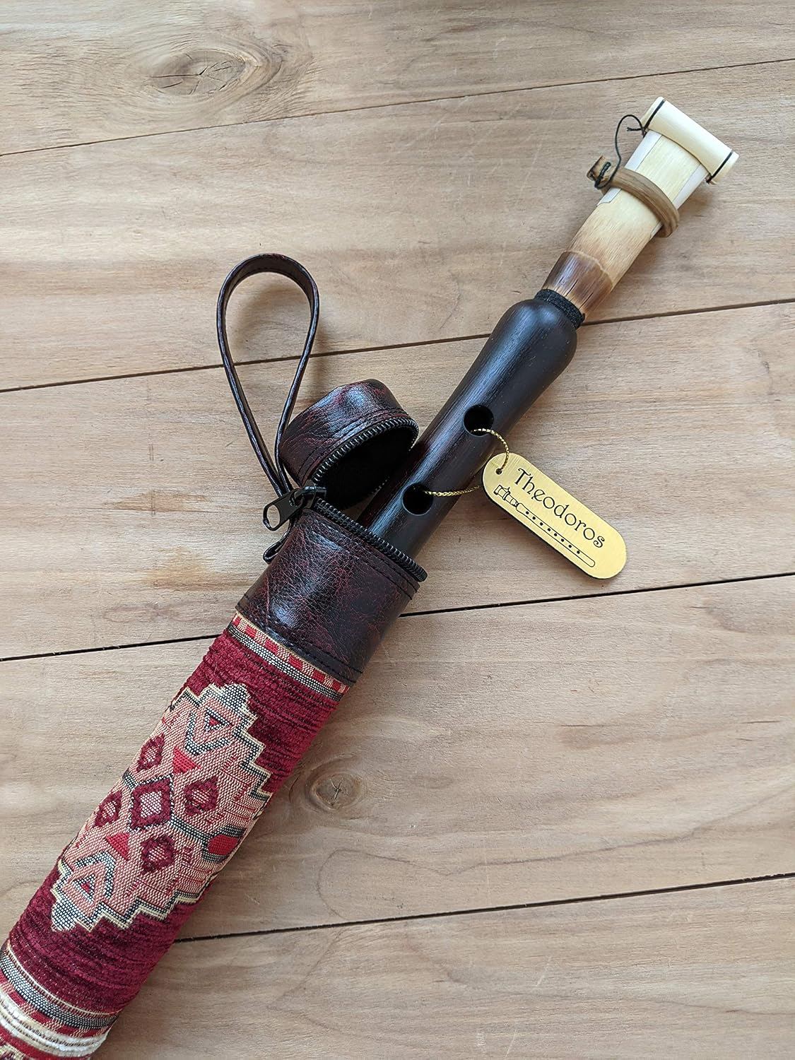ARMENIAN DUDUK PRO from Apricot Wood, Professional Reed, National Leather Case, Playing Instruction, Armenian Handmade Woodwind Instrument image number 3