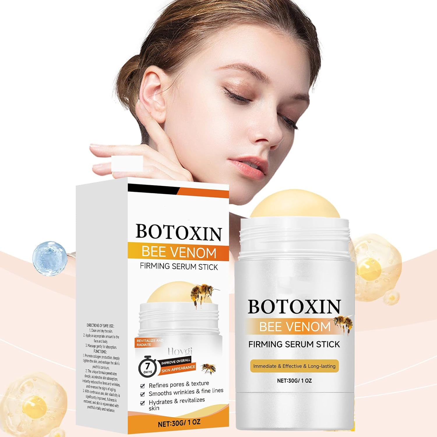 2PCS Firming Serum Stick Cream Australia,Facial Skin Care Products,Wrinkle Removal Cream for Face and Body,Anti-Wrinkle,Tighten and Lifts Moisturizer