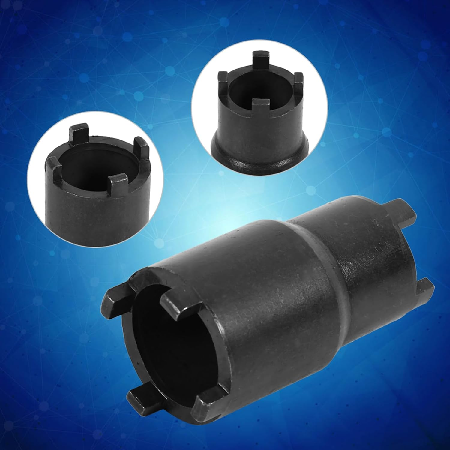 Tnfeeon 20Mm and 24Mm Universal Clutch Lock Nut Spanner Tool for CRF 600RR 450R 250L, Made of Chrome-Molybdenum Steel, Innovative Design with 4 Pegs, Easy Lock Nut Removal