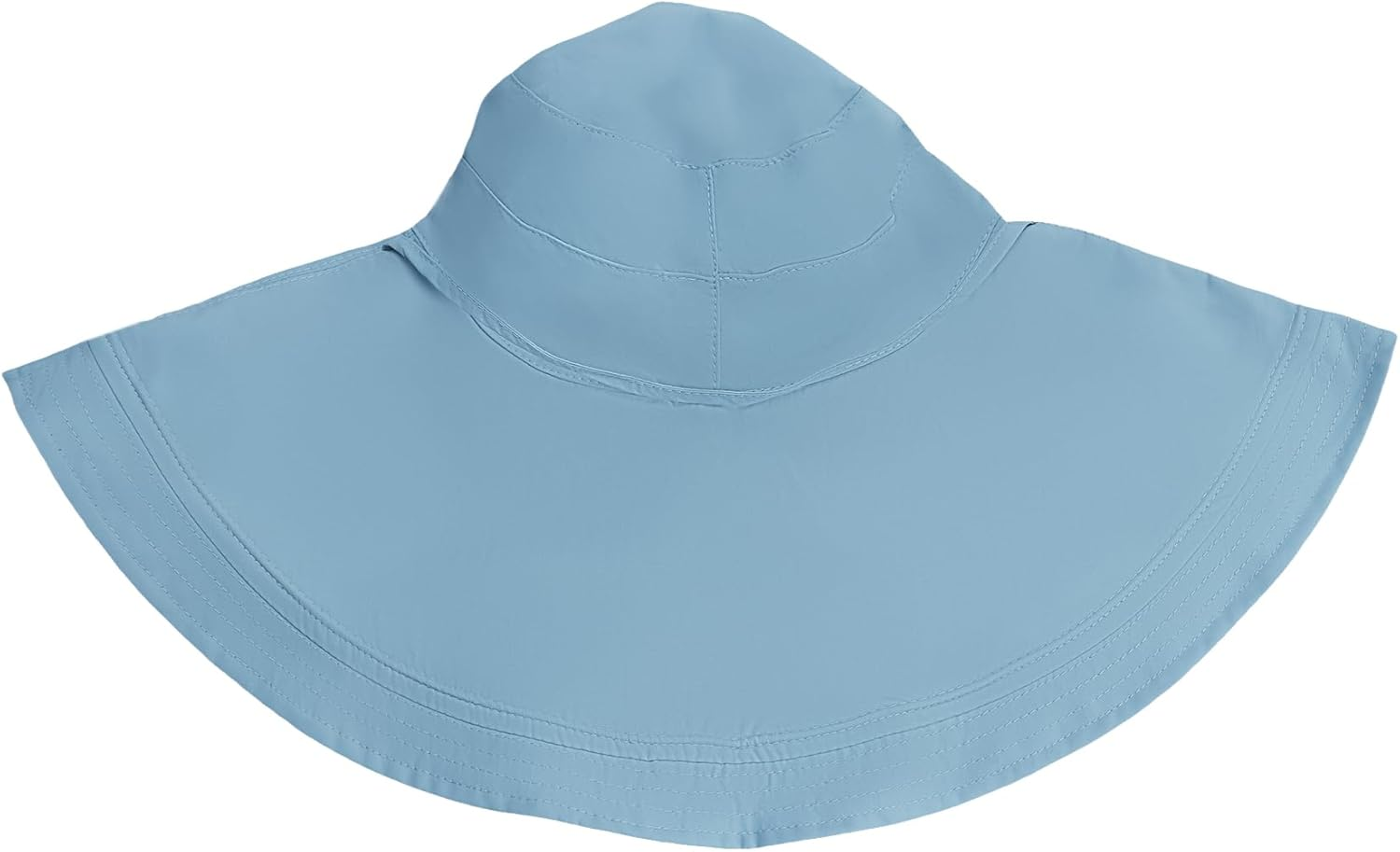 RARITYUS Women&rsquo;S Reversible Large Sun Hats 6.7&rsquo;&rsquo; Extra Wide Bucket Hat UPF50+ Sun Protection Summer Beach Hats - Blue image number 4