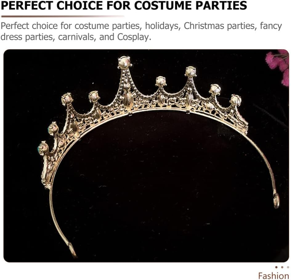 Girls Crystal Tiara Crown Silver Princess for Birthday Party Rhinestones Headbands Bride Wedding Headpieces for Girls(Sky Blue) image number 6