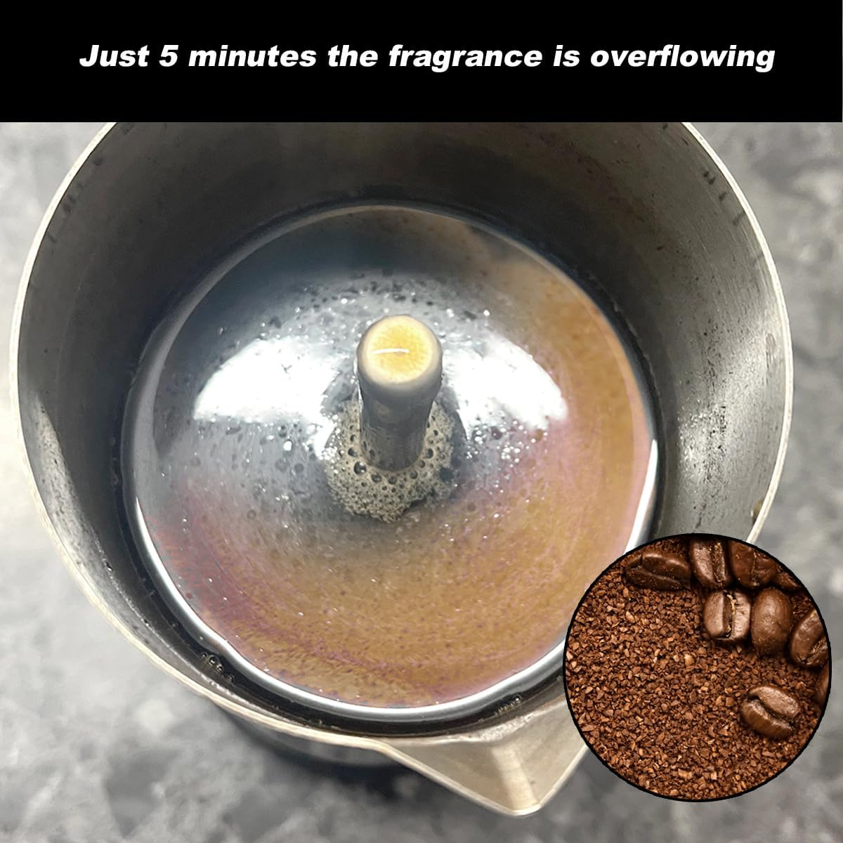 Electric Moka Pot Coffee Maker - 6 Cup (300ML) Stainless Steel Espresso Percolator with Auto Shut-Off, Italian Classic Fast Brewing for Home & Office -Stainless Steel Handle