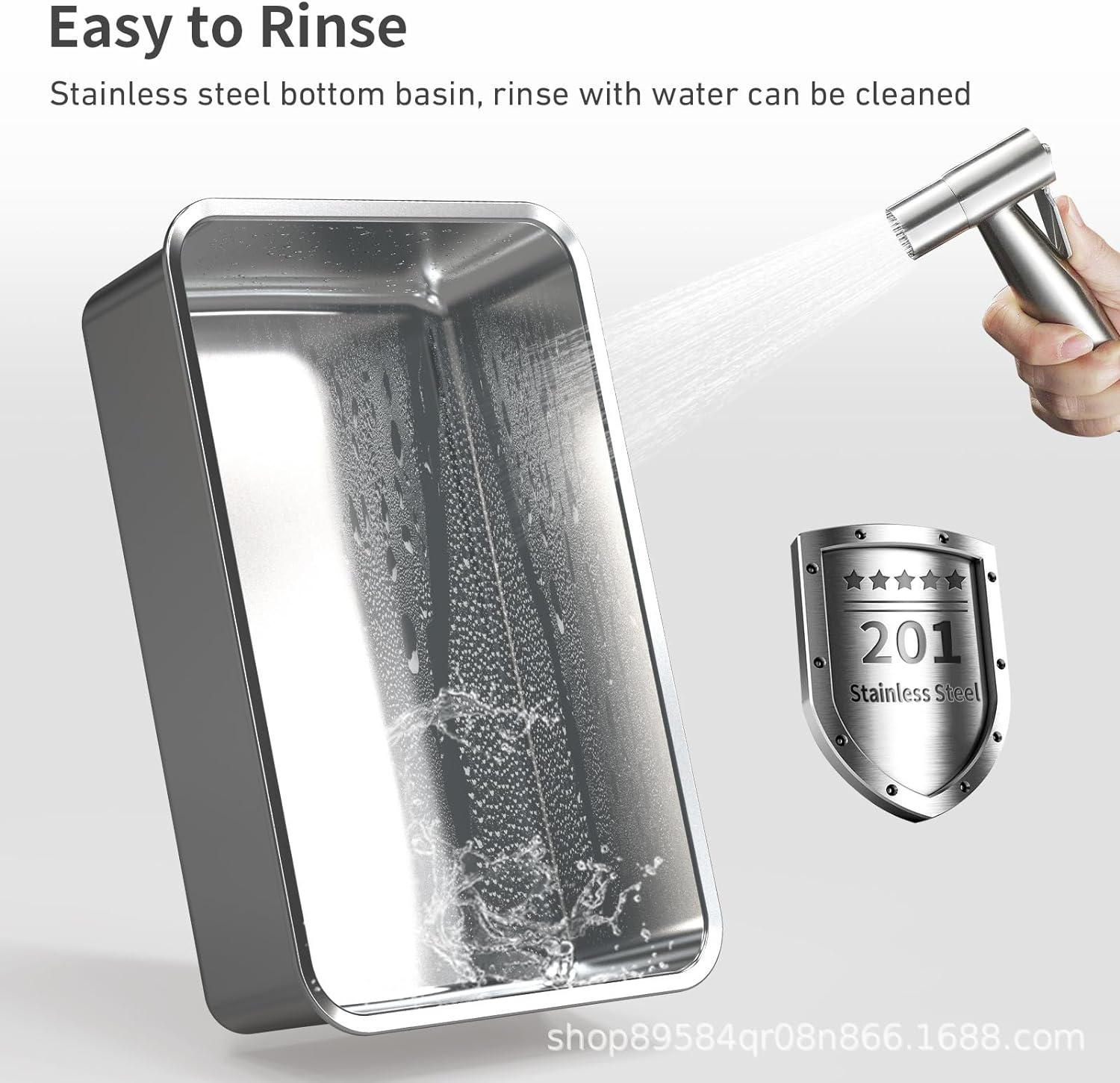 Extra Large Stainless Steel Litter Box with Lid, XL Metal Cat Litter Box for Big Cats, High Sided Litter Box Non-Sticky, Easy to Clean, Anti-Urine Leakage, Includes Litter Scoop image number 4