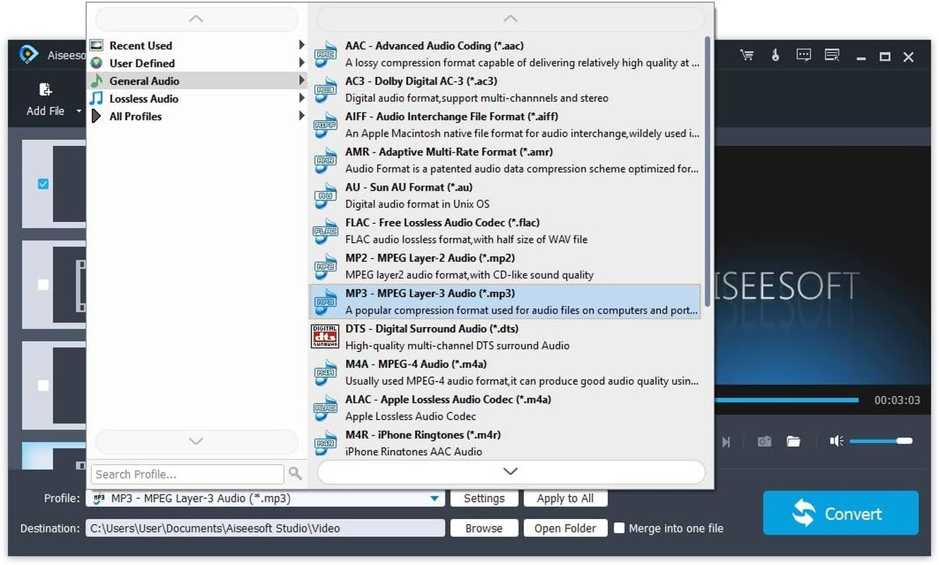 Audio Converter - Edit and Convert Your Sound and Music Files to Other Audio Formats - Easy Audio Editing Software for Windows 11, 10, 8 and 7 image number 5