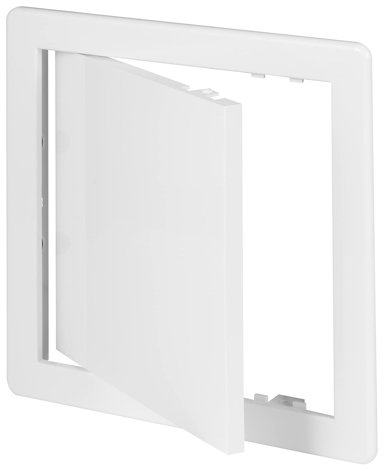 Awenta 150 X 150 Mm Plastic Access Panel Door - White Opening Flap Cover Plate - Inspection Hatch - Door Latch - Concealed Hinge - Removable Door - Paintable Smooth Surface (6 X 6 Inches) image number 5