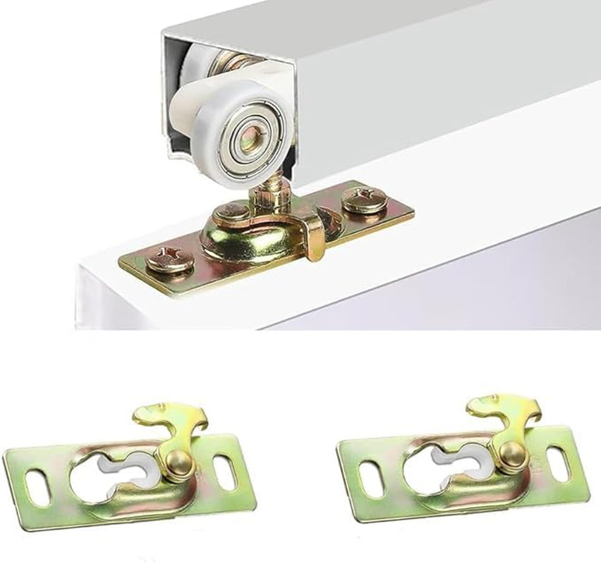 Sliding Door Hanger, 2Pcs, Pocket Hardware,Sliding Hardware,Pocket Roller Assembly Connection Plate