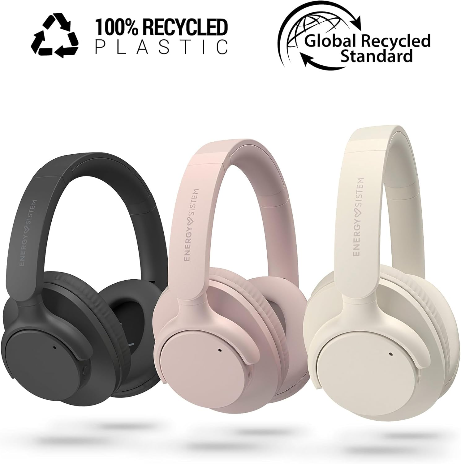Energy Sistem Radiobeat Bluetooth Headphones (Recycled Plastic GRS, Bluetooth 5.4, 20H Battery, Adjustable Headband, Foldable Design, FM Radio, Micro SD MP3 Player, Voice Assistant) image number 5