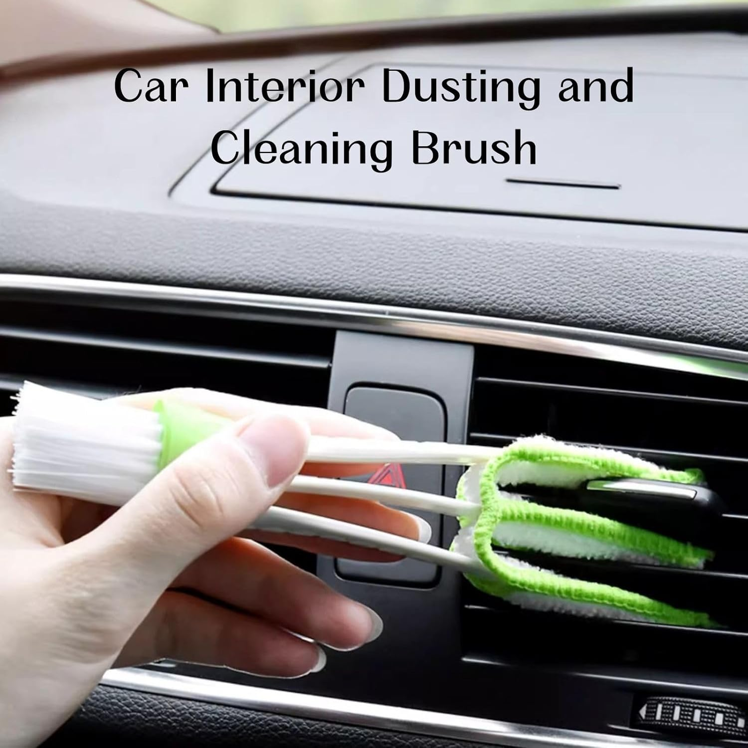 3 Pcs Car Air Outlet Mini Dust Collector, Double-Headed Car Air Conditioner Cleaning Brush, Interior Dust Removal Brush, Fan Cleaning Tool, Suitable for Car Interior, Keyboard, Blinds image number 6
