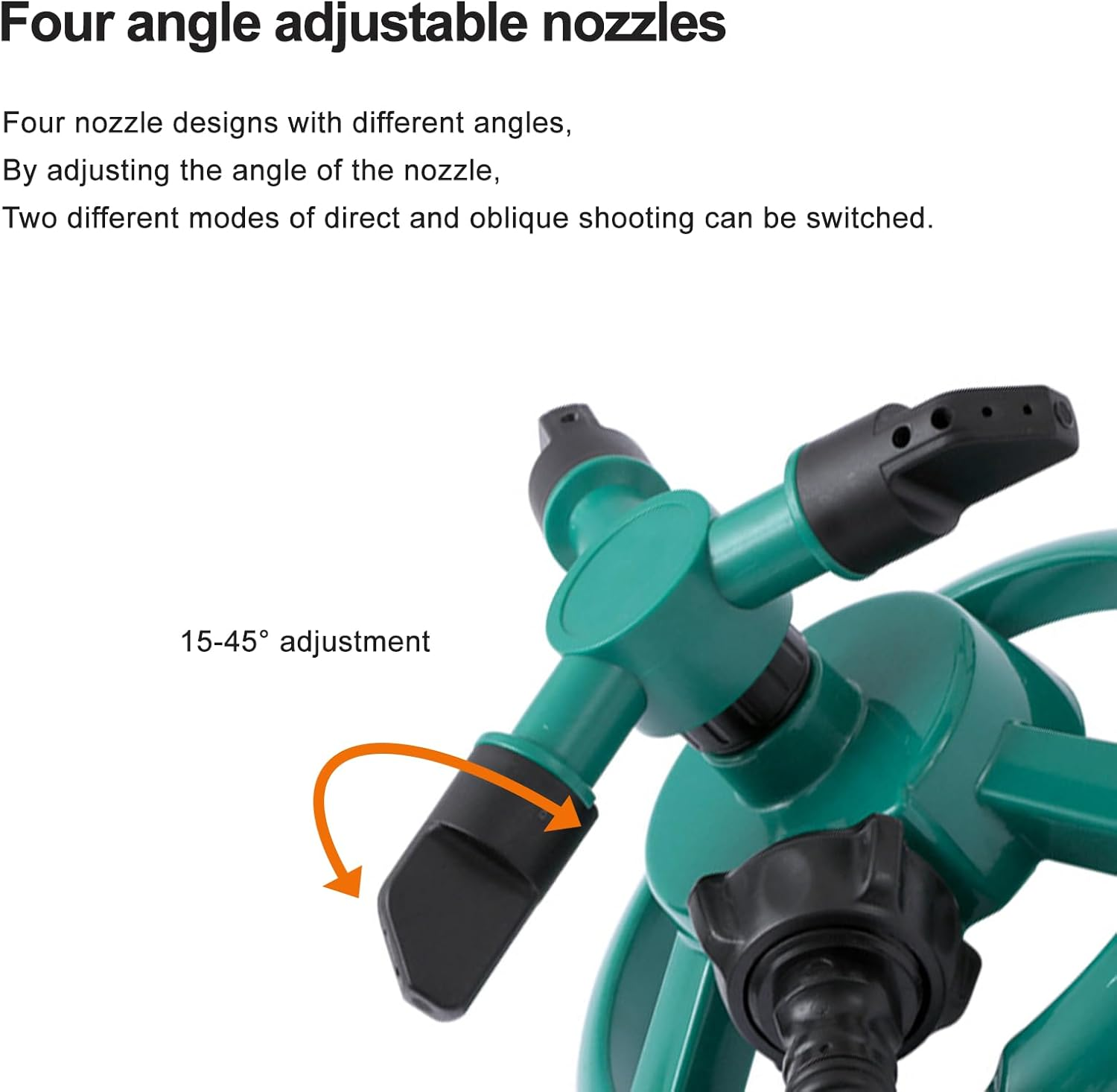 360&deg; round Base Lawn Sprinkler - Adjustable Rotating Sprinkler for Yard, Garden Irrigation with Water-Efficient Spray Patterns image number 5