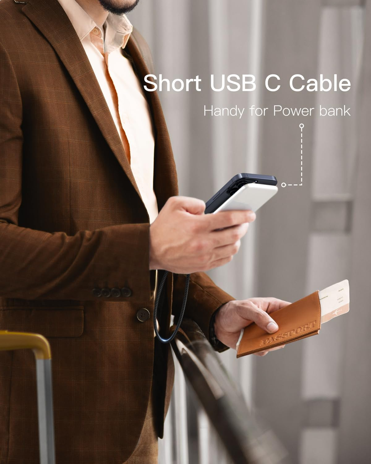 STOUCHI USB C Cable 0.3M Short 10Gbps USB 3.1 Gen 2 USB to USB C Cable for Android Auto/Carplay, Fast Charging Type C Data Transfer Cord for Iphone 16 Pro Max 15 plus Samsung Galaxy S24 S23 2Pack image number 6