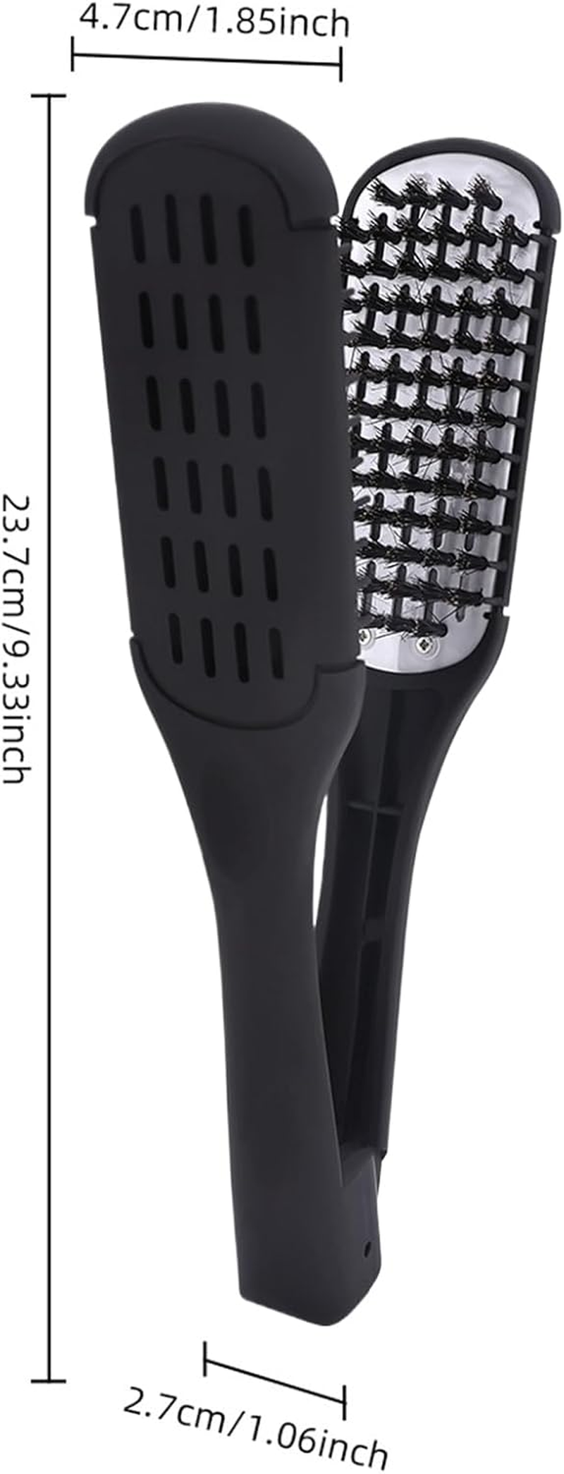 Apujent Hair Straight Styler Brush - Double-Sided Straightening Comb for Hair | Anti-Slip Straightener Brush for Traveling Home School Business Trip image number 1