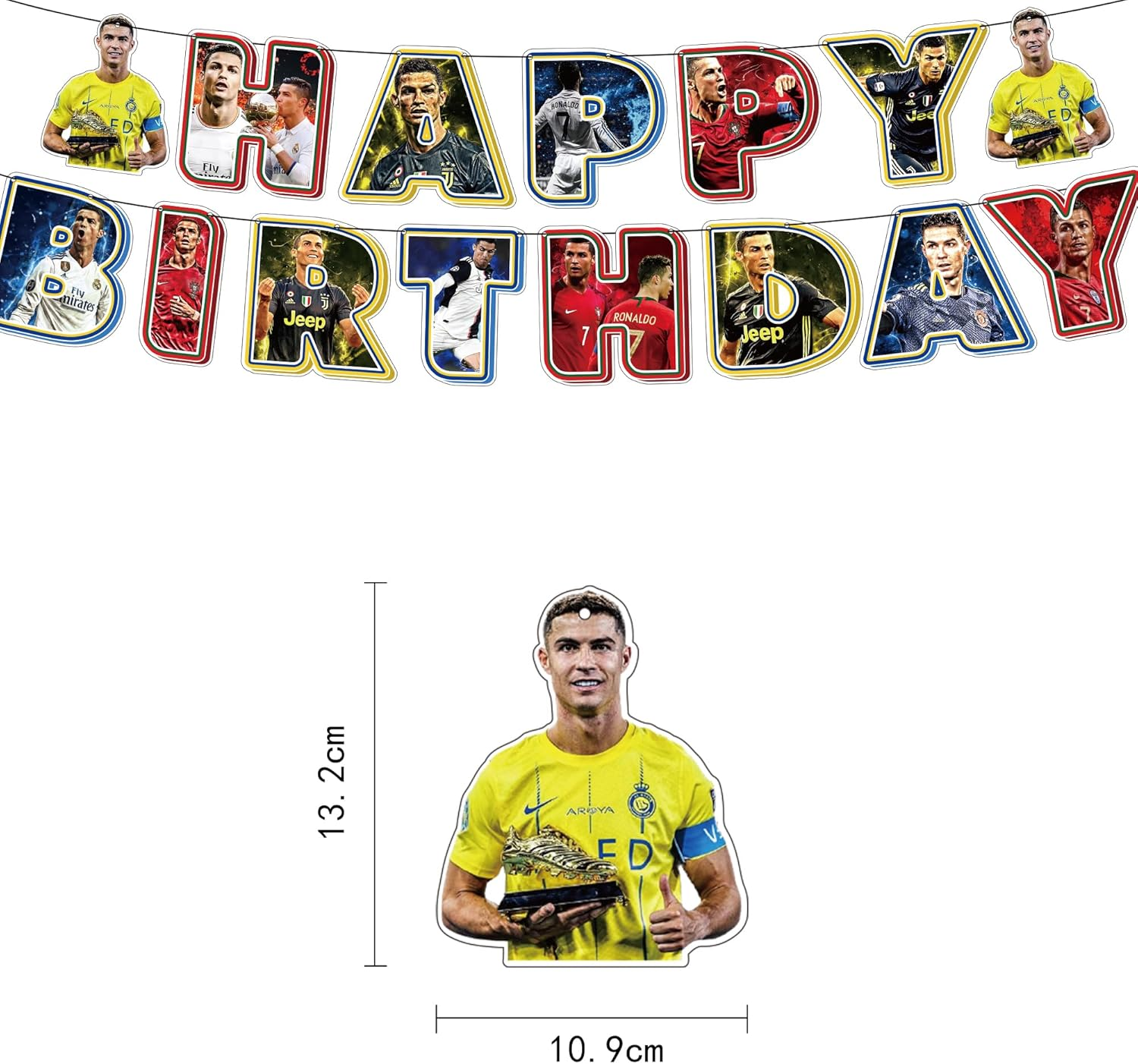 Soccer Balloons, Football Cupcakes, Football Banner, Football Centerpieces, Football Party Decorations Kit for Birthday Party Supplies, Soccer Theme Party Decorations image number 1