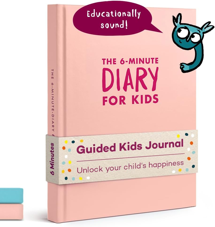 6-Minute Kids Diary &ndash; Journal for Kids 6-12 to Develop a Happy Self Mindfulness and Positive Habits &ndash; Kids Gratitude Journal for Girls & Boys