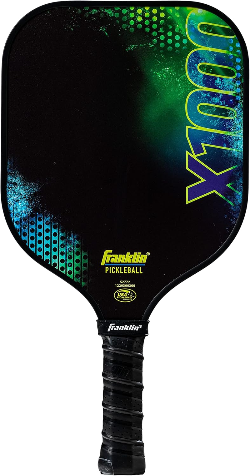 Franklin Sports Pickleball Paddle - X-1000 Polypropylene Core Pickleball Racket - Official USA Pickleball (USAPA) Approved Pickleball Paddle - Lightweight Pro Racket - 8Mm Thick Core