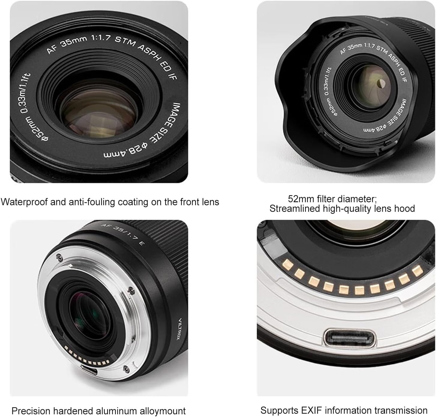 VILTROX 35Mm F1.7 E-Mount APS-C Lens for Sony E, STM Auto Focus Lens for Sony E-Mount Cameras FX3 A7C A7RII A7SII A7II A7RIII A7IV A7RIV A9 A1 ZVE1 A93 A6700 A6600 A6500 A6400 ZV-E10 FX30 ZV-E10II image number 6