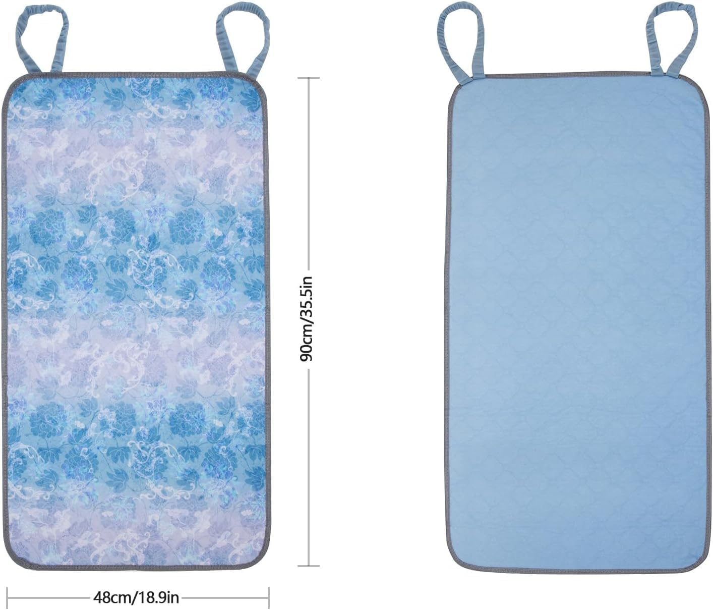 Waterproof Highly Absorbent Incontinence Wheelchair Pads for Elderly, Washable and Reusable Wheelchair Incontinence Pads with Two Loop Handles 35.5" X 18.9" for Most Wheel Chair