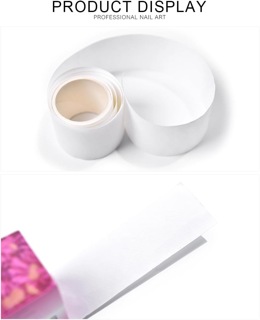 KADS 1 Roll Silk Nail Wrap Nail Splitting Break Reinforcement Repair Bandage Self Adhesive Nail Protection Sticker UV Gel Acrylic Nails Extension Fiberglass Wrap Manicure Tool for Home, Salon image number 5