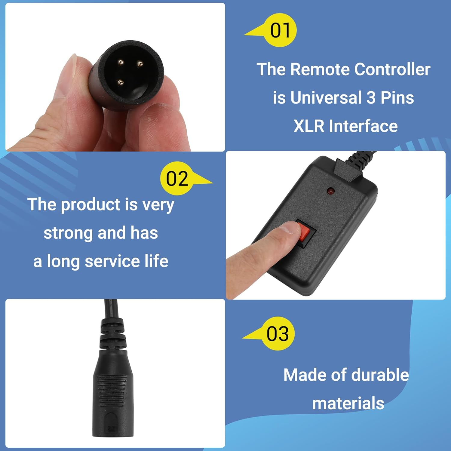 AC 90-240V Portable 3 Pins Wireless Remote Receiver for Smoke Machine DJ Stage Receiver Fog 400W 500W 900W 1500W C image number 1