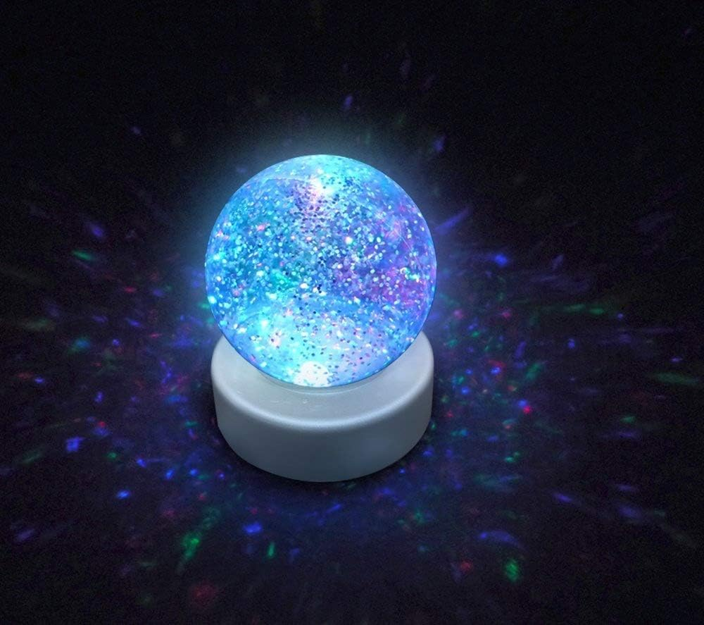 Playlearn SWGB Glitter Ball Snow Globe with LED Color Changing Mood Light image number 1