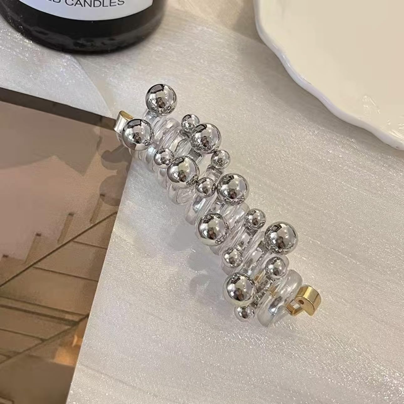 Leanockesa 4Pcs Telephone Wire Hair Bands Spiral Hair Ties Ponytail Braids Fixed Hair Rope for Women Girl Accessory No Crease Elastic Coils Multi Color Hair Scrunchies Supplies image number 4