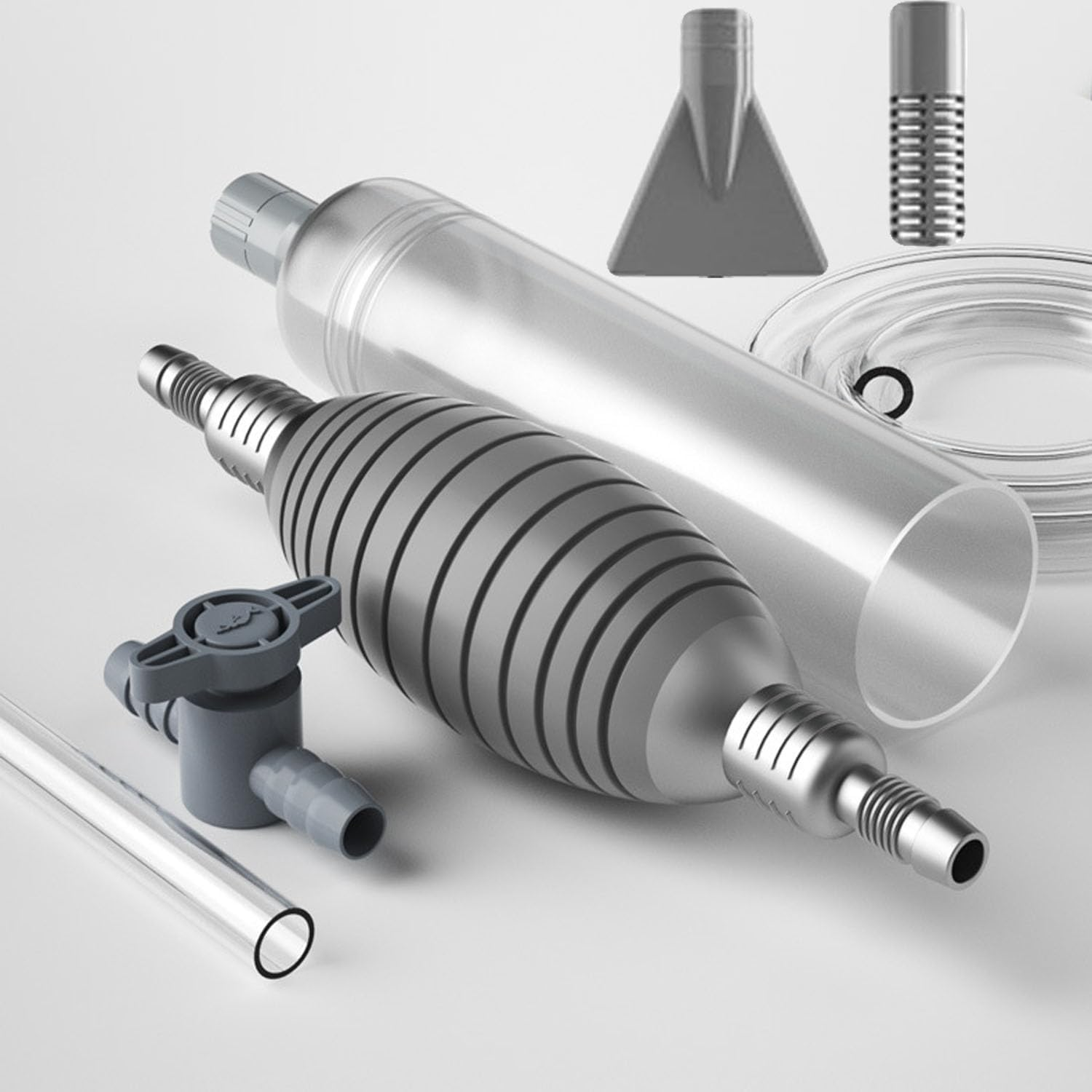 Shengsenfu Aquarium Gravel Cleaner Water Changer Vacuum for Fish Tank Cleaning Tools Siphon Universal Quick Pump Aquarium Water Changing Sand Cleaner for Aquarium Water Filter Fish Tank Cleaner (Blue) image number 1