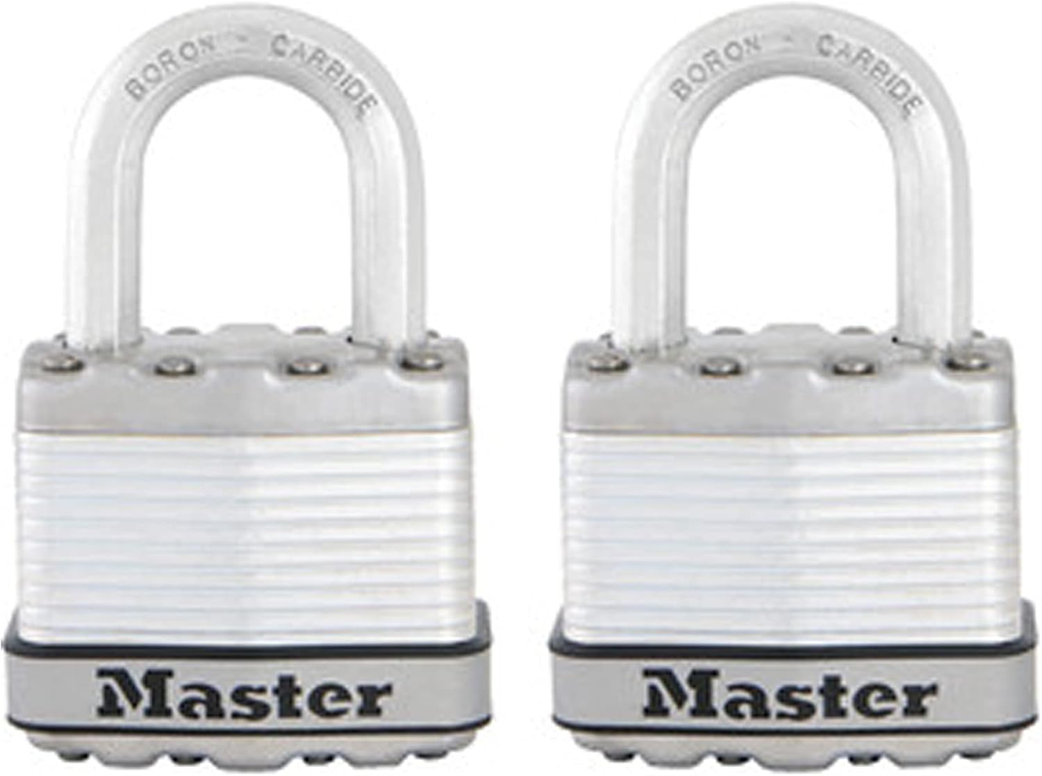 Master Lock M1XT Magnum Heavy Duty Padlock with Key, 2 Pack Keyed-Alike, Silver image number 3