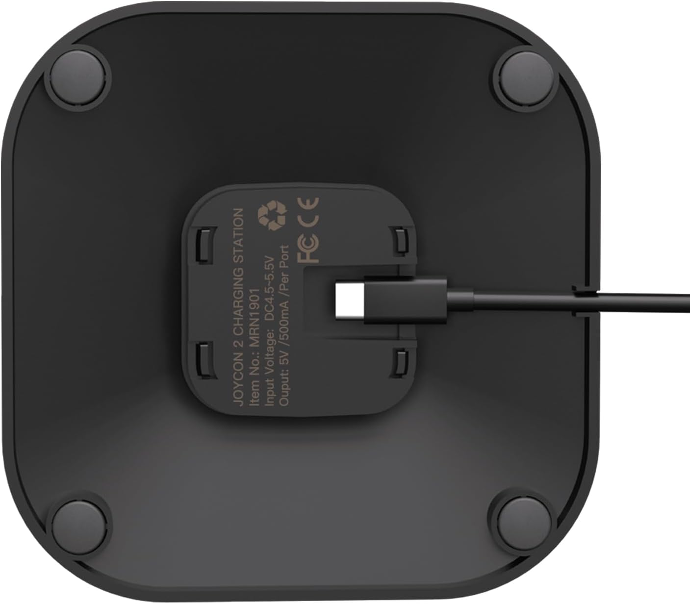 Switch 2 Joy Con Charging Station, LED Indicator, 4 Joycon Controller Charger Dock, USB Powered for Switch 2 Joy Con Controller (Black) image number 1