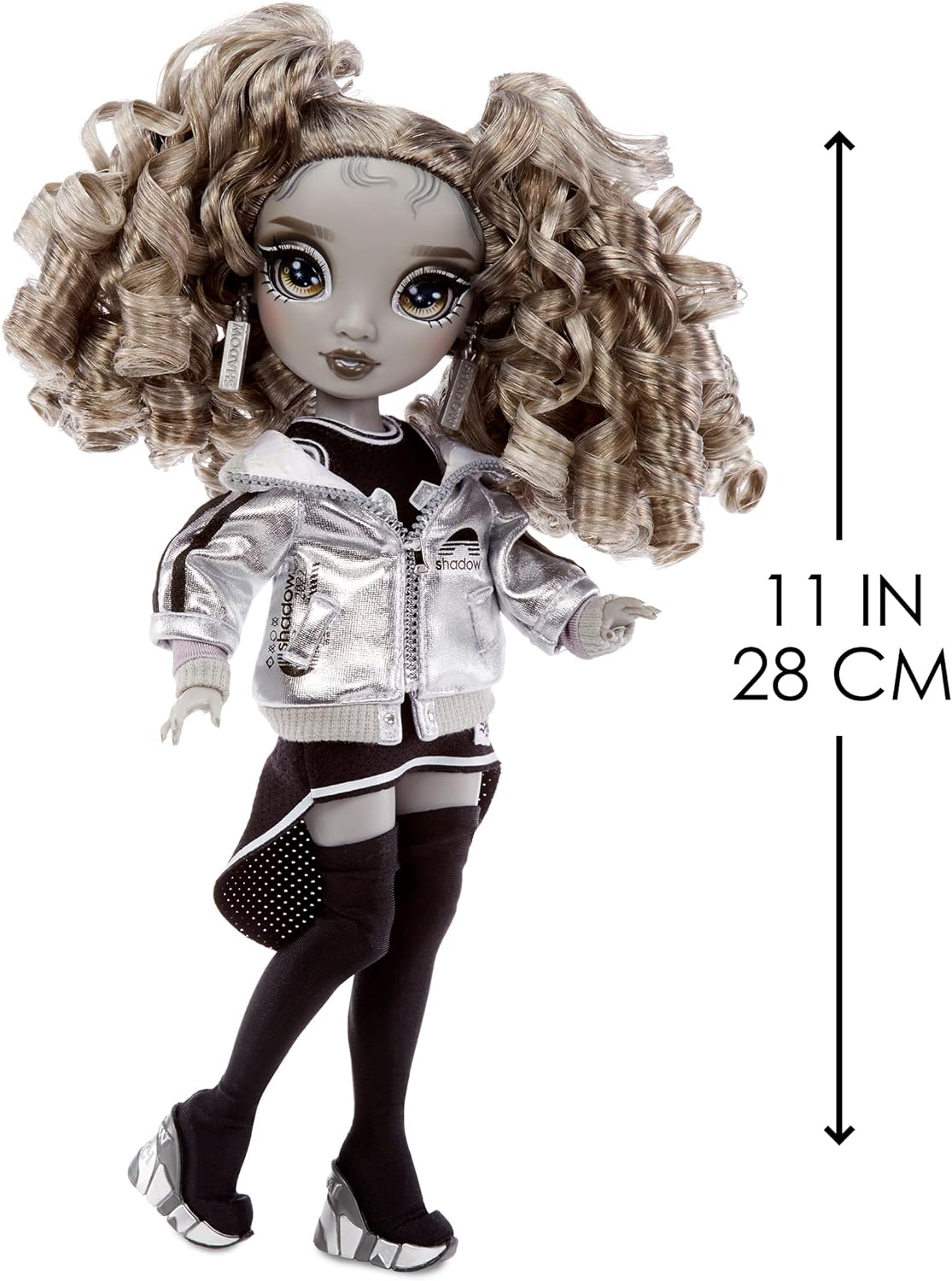 Shadow High Series - Nicole Steel - Fashion Doll in Grey Tones with Curly Hair, Two Designer Outfits and Accessories - Collectable - for Children from 6 Years image number 3