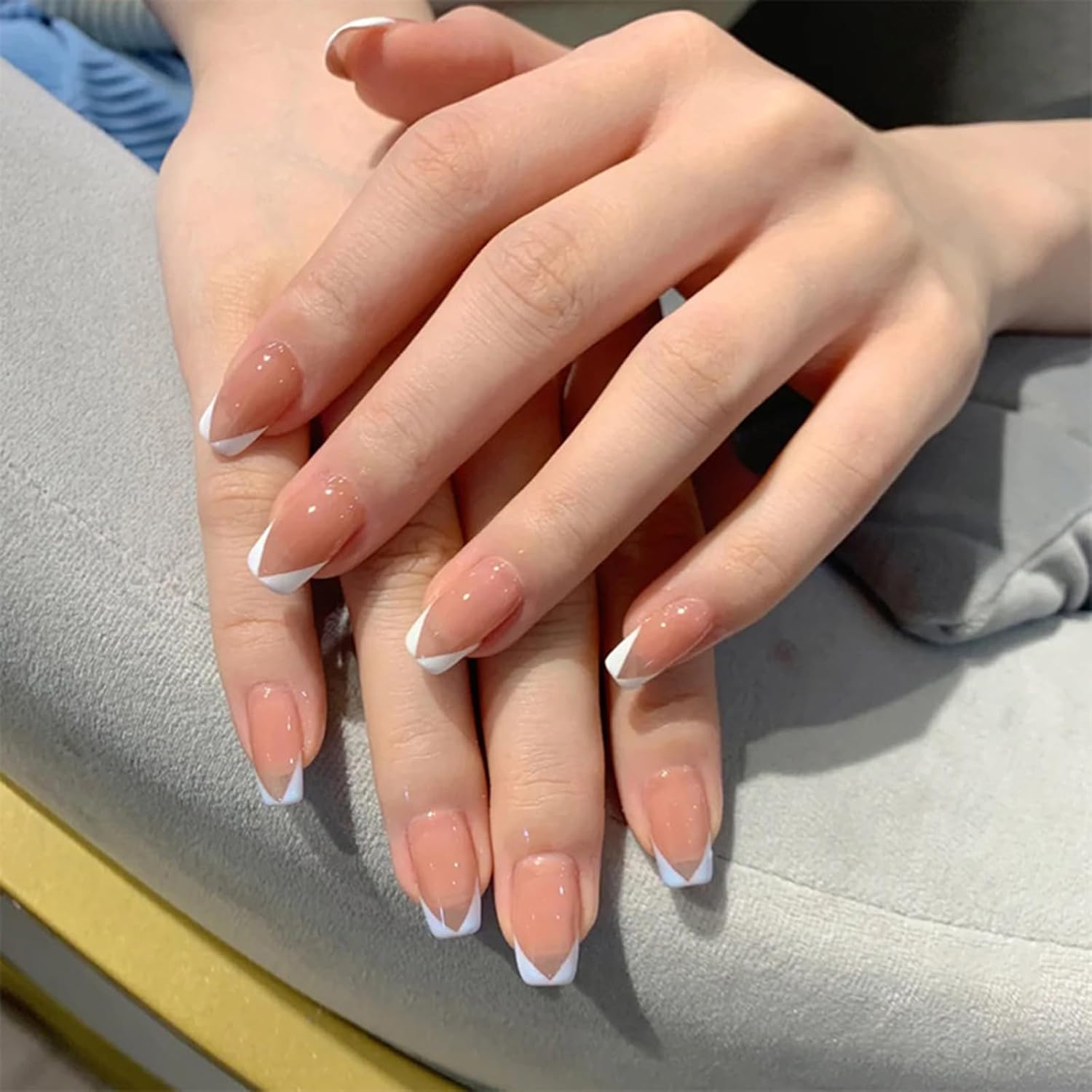 24 Designs Nail Art Stencils French Tip Guides Stickers Form Fringe Guides Vinyl