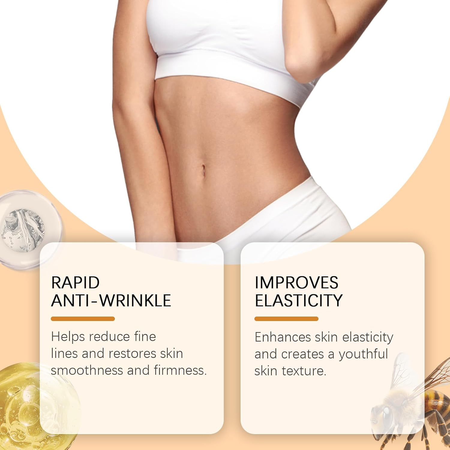 2PCS Botox Bee Venom Cream,Face Cream Moisturiser,Wrinkle Removal & Firming,Lifting & Moisturizing for All Skin Type image number 4