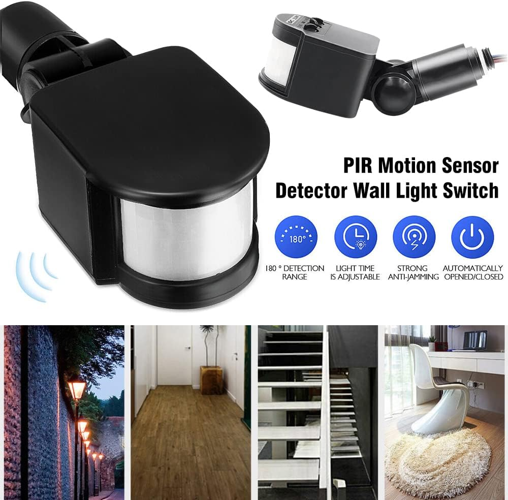 2X DC-12V Security Outdoor Infrared PIR Motion Sensor Detector ​Wall Light Switch image number 3