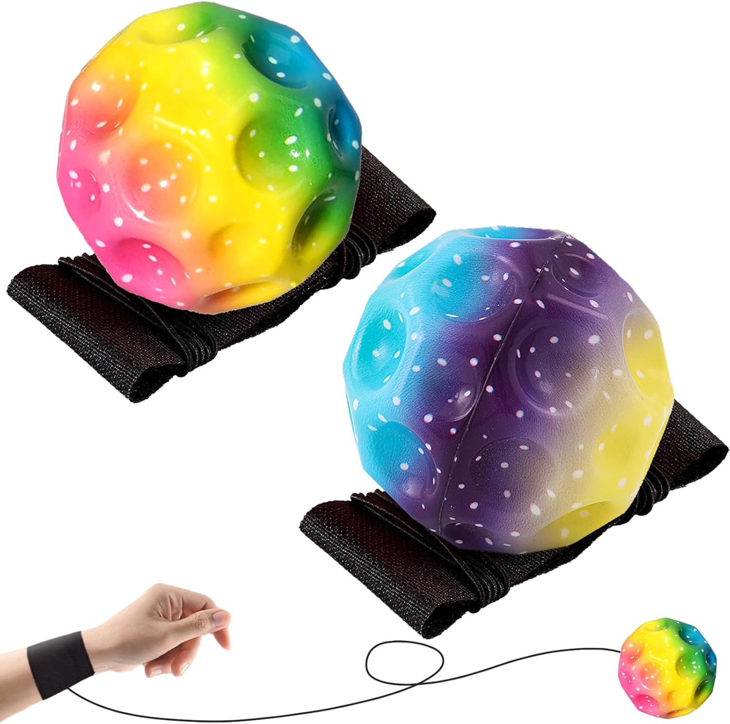 LUKIUP Children'S Jump Ball with String image number 2