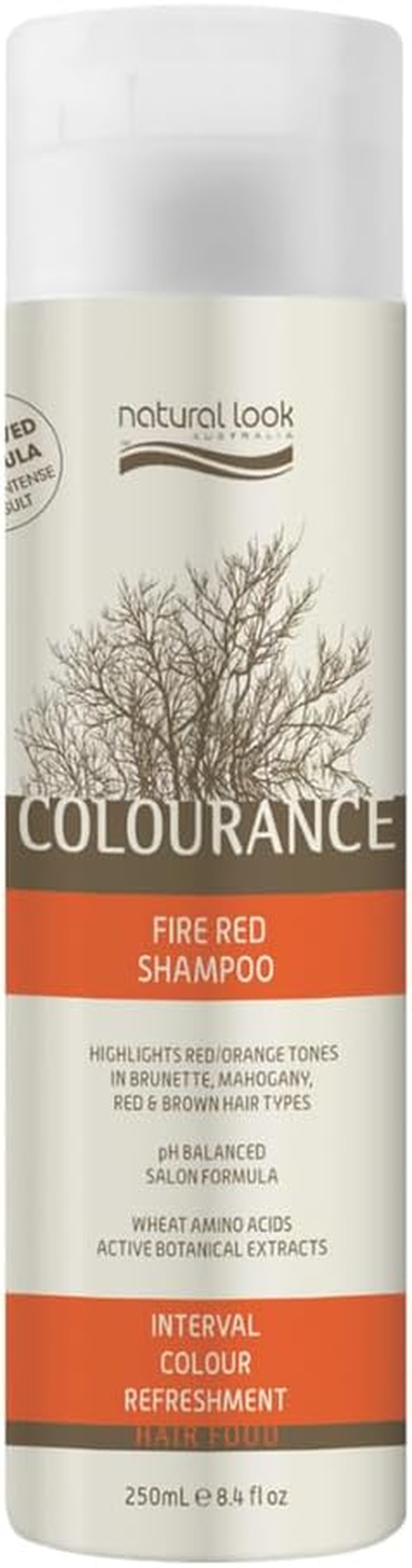 Natural Look Fire Red Shampoo, 250 Milliliters