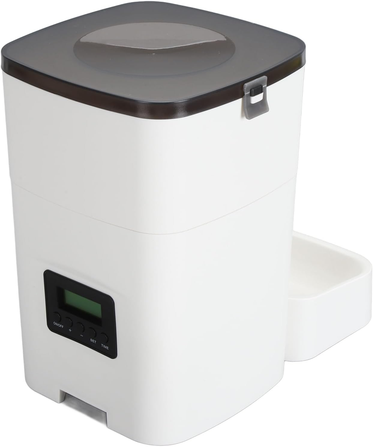 Automatic Pet Feeder, Smoother Food Delivery Automatic Pet Food Dispenser Wi-Fi Connection Timing Function Usage (White) image number 5