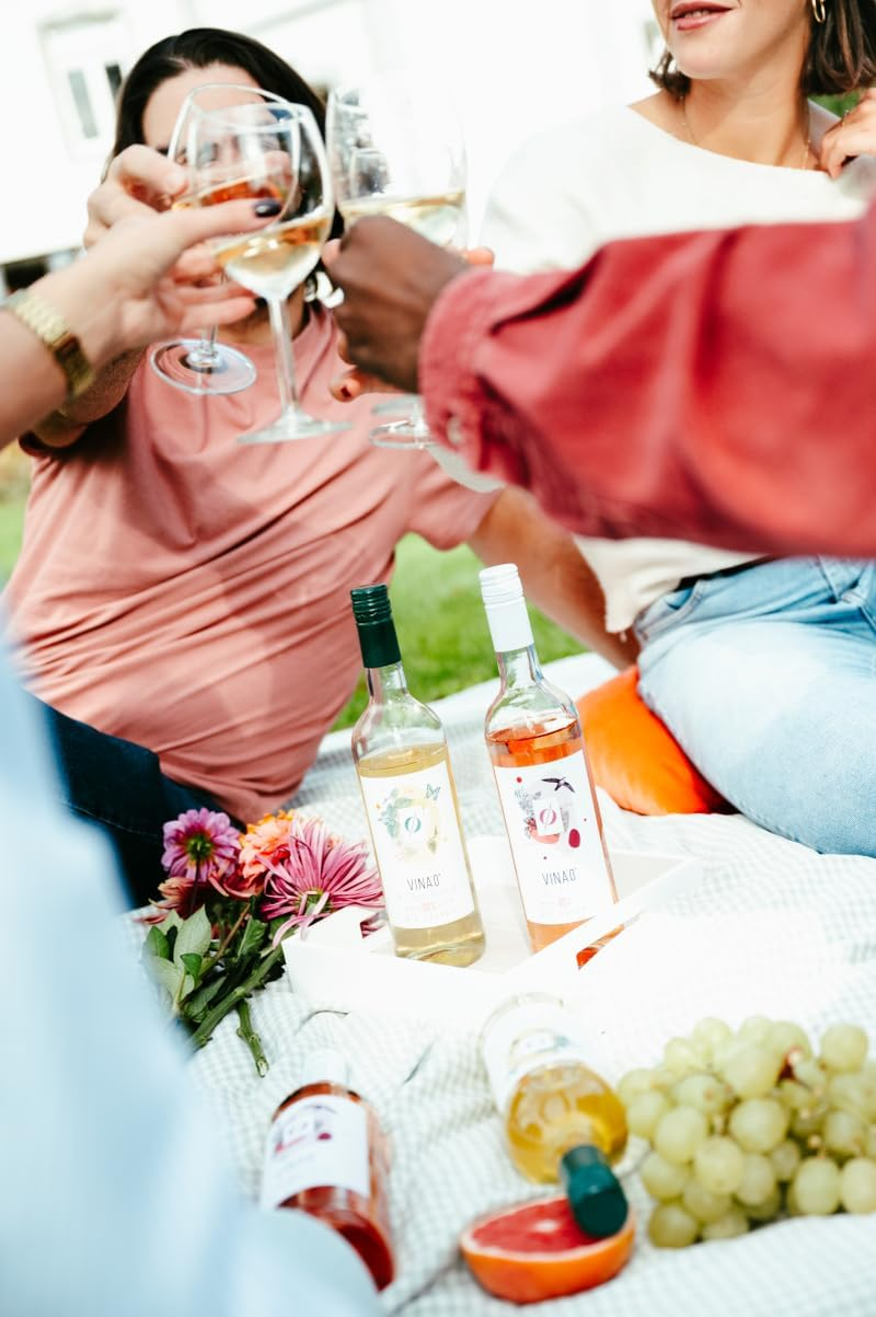 Univers Drink VINA&rsquo;0 Le Rose Alcohol-Free Organic Rose Wine 750 Ml image number 1