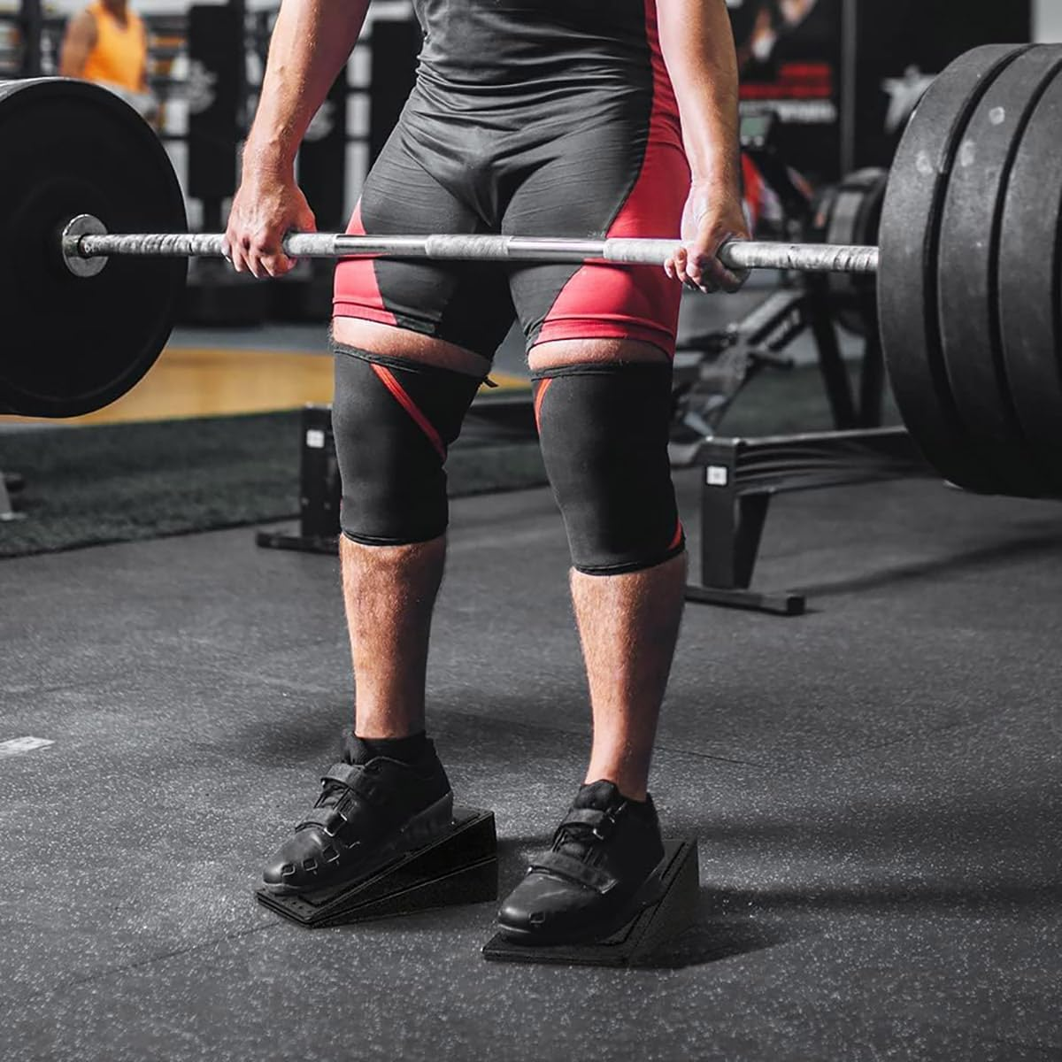 AIMALL Adjustable Fitness Wedges, 3-Piece Yoga Stretch Set for Leg and Squat Training, Compact EPP Foam Pedals for Enhanced Leg Workouts, Black image number 6