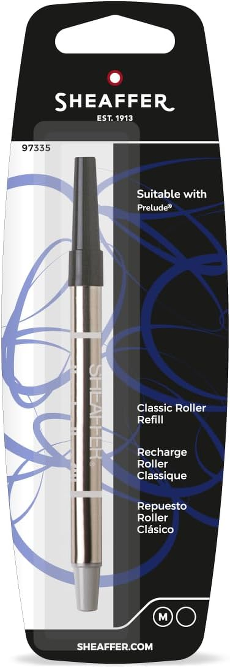Sheaffer Classic Roller Ball Refill Blister Card, Black