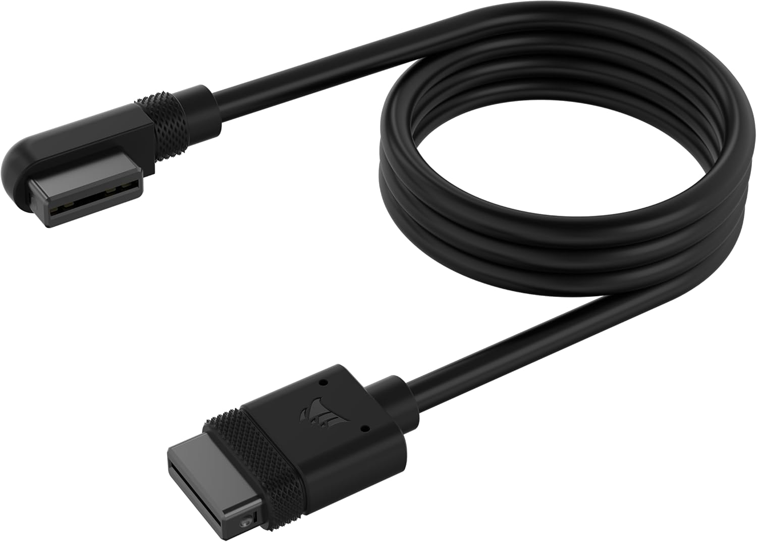 CORSAIR Icue Link Slim Cable - 600Mm Straight/Slim 90&deg; - Black image number 3