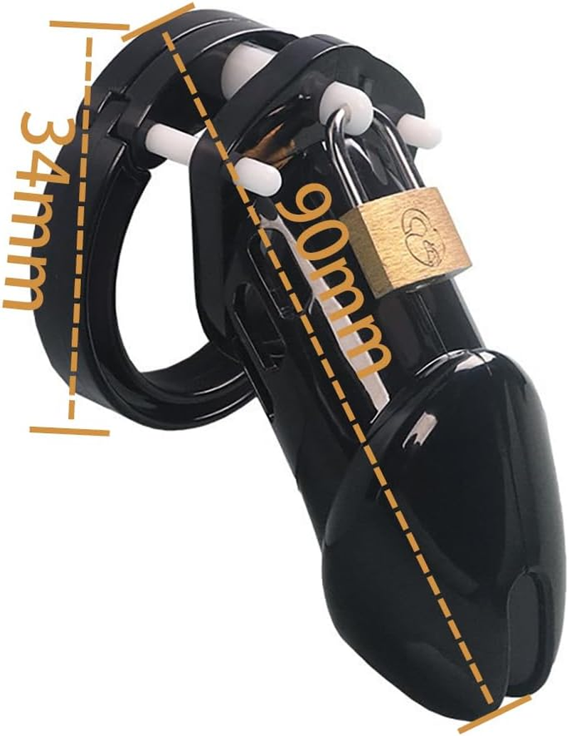 Breathable Chastity Device Penis Exercise Male Sm Cock Cage Lock Large Chastity Cage Device Adult Sex Toys for Men Gay Black image number 1