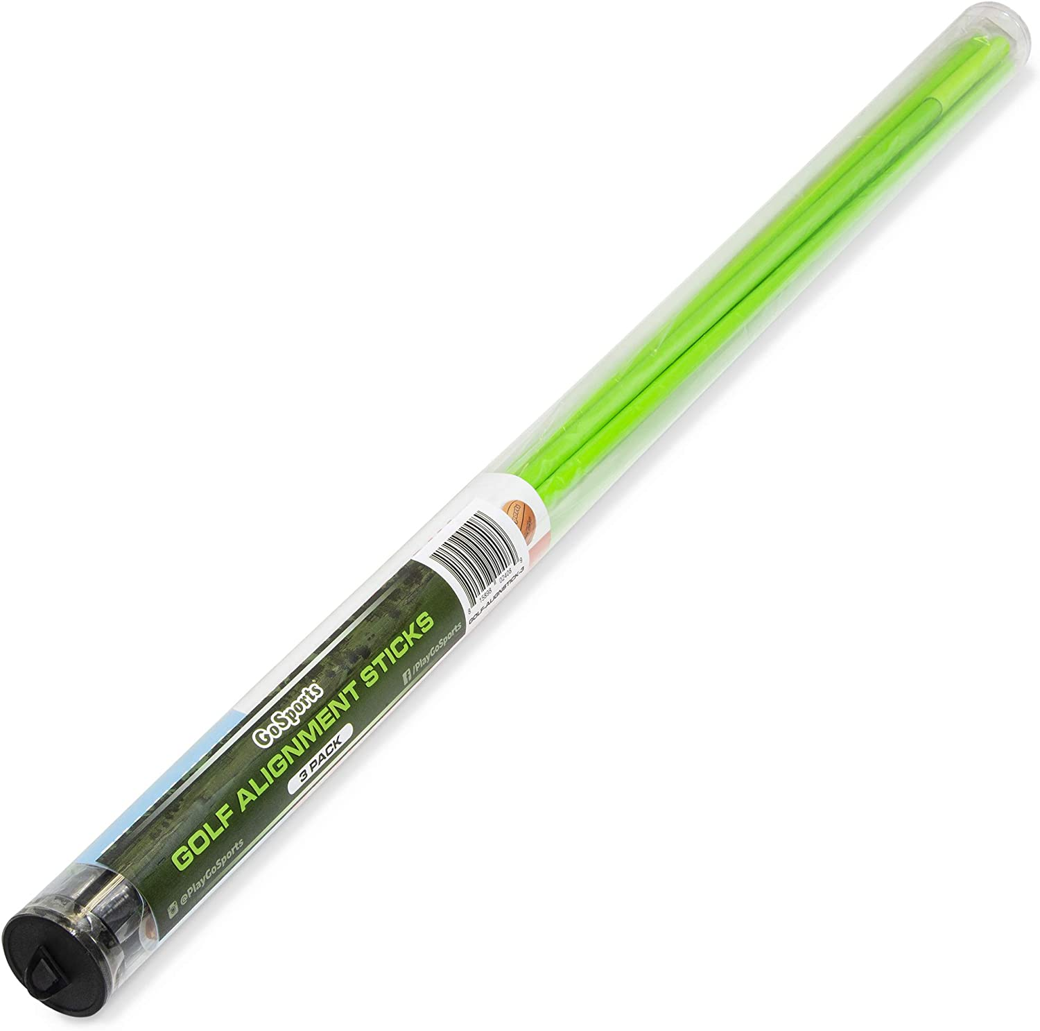 Gosports Golf Alignment Training Sticks 3 Pack - 48 Inch Golf Alignment Aid Practice Rods image number 3