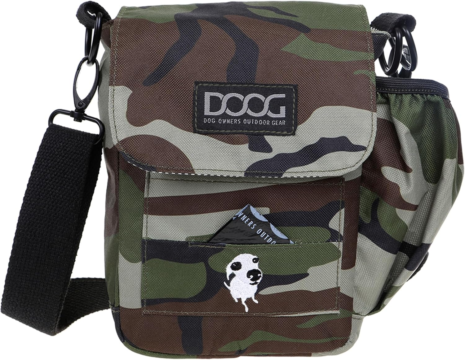 Large Shoulder Bag with Waterproof Lining, Waterbottle/Tennis Ball Holder, and Waste Bag Holder (CAMO)(SB07) image number 3