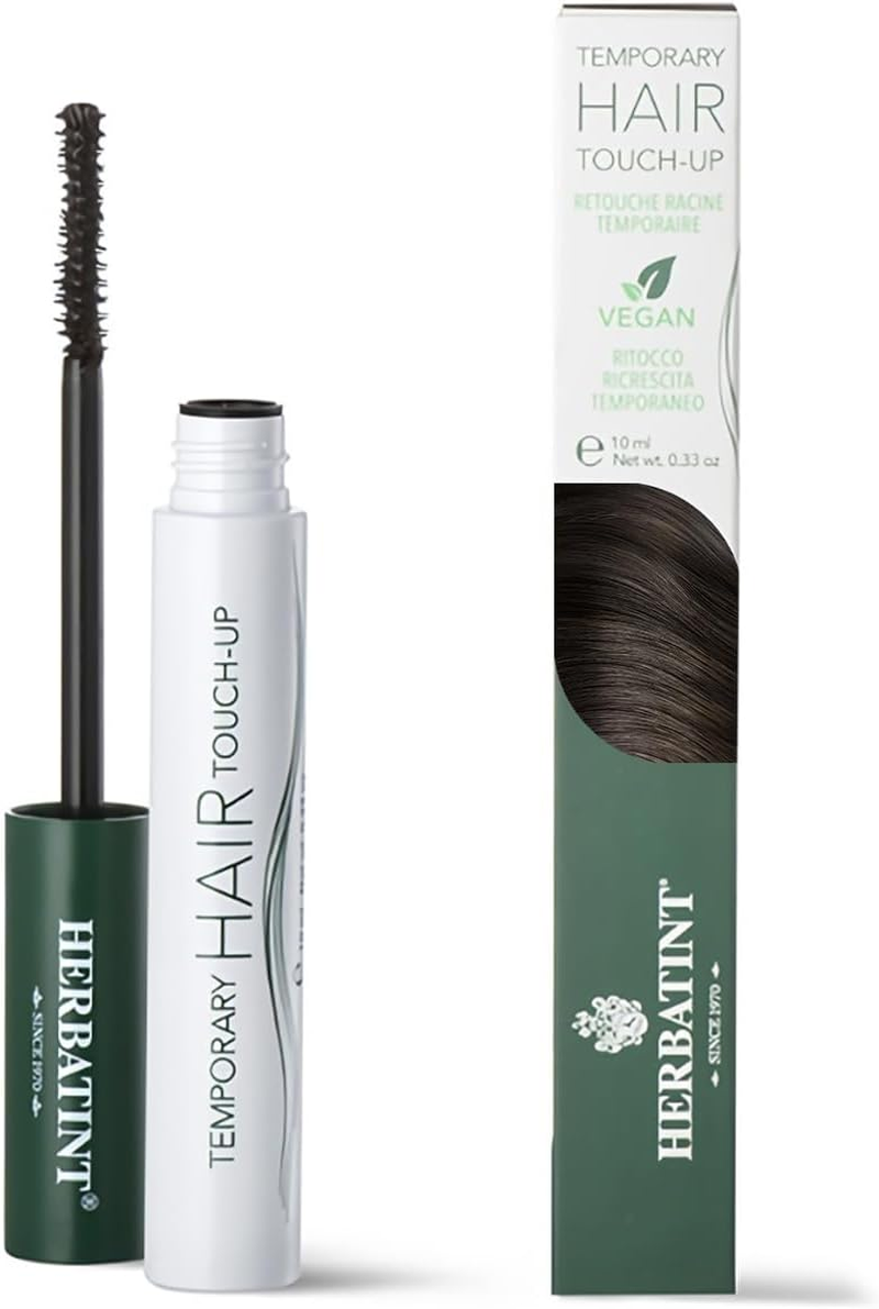 Herbatint Temporary Hair Touch-Up Chestnut Brown | Mascara for Immediate Coverage of Hairline | Temporary Coverage | Dermatologically Tested, 93% Ingredients of Natural Origin